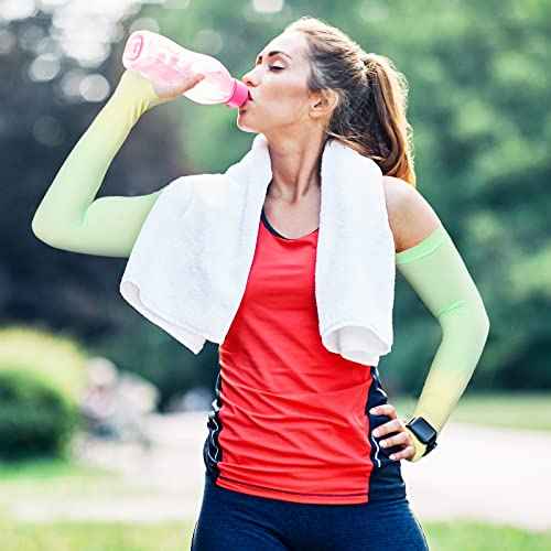 JenPen 6 Pairs UV Sun Protection Arm Sleeves to Cover Arms for Women Compression Sleeves for Men