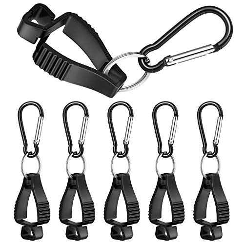 Jetec 6 Pcs Glove Clips for Work Glove Holder Grabber Safety Clips for Construction Work Accessories Helmets Hanger Clamp