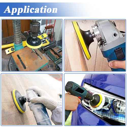 2 Pack 5 Inch Hook and Loop Backing Pad with M14 Thread,Rotary Buffing Pad Sanding Holder Angle Grinder Polishing Backer Plate for Wood,Metal,Automotive,Orbital Sander,Polisher