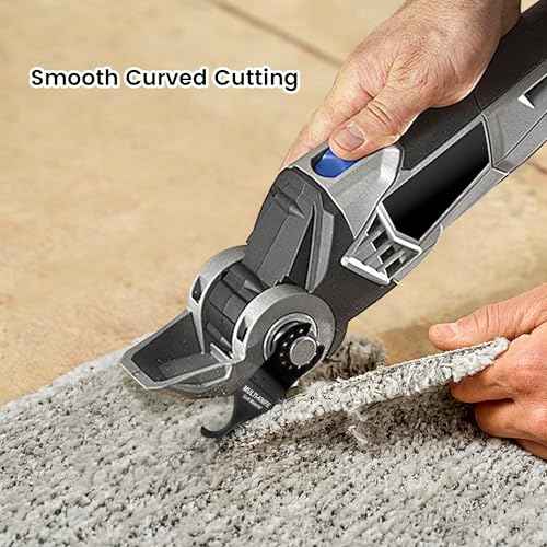 3 Pcs Oscillating Multitool Hook Knife Blade, Multi-Functional Saw Blades for Cutting Soft Materials Roofing Shingles, PVC Carpet and Cardboard