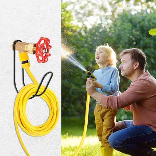 Garden Hose Storage Hook Water Hose Holder Hose Hanger,304Stainless Steel Solid Hose Hook Holds Up to 50Ft Hose Perfect for Garage, Garden, Tool Room(Matt Black 1pcs)