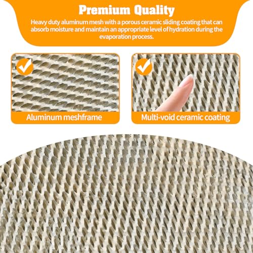 DerBlue 3-Pack Aluminum Mesh Humidifier Replacement Filters for AprilAire 300-760 Series