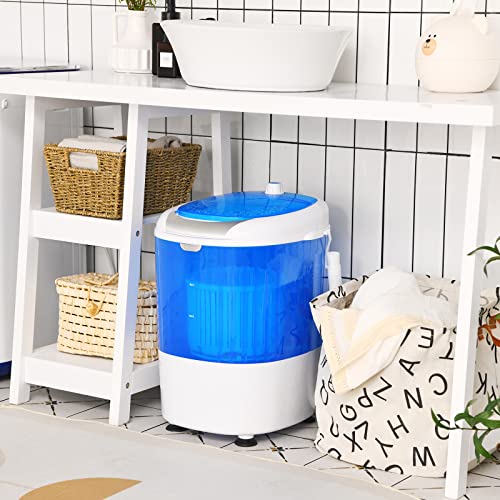 Giantex Portable Mini Washing Machine 5.5Lbs Capacity - Compact Laundry Washer & Spinner