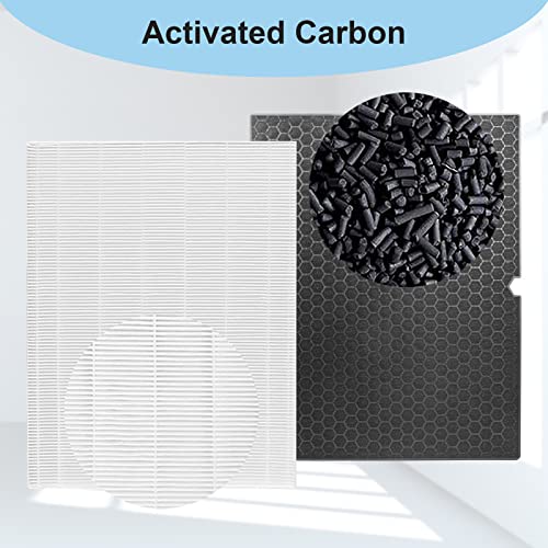 Replacement 116130 Filter H for Winix 5500-2, Filter & Activated Carbon Filter Combo Pack Compare to Part # 116130