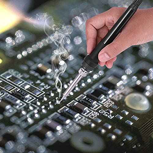 FEITA 900M-T Soldering Tips 0.8mm Point Solder Iron Replacement Tip Accessories Kit for Electronics 936 Soldering Station Tools (LI 5Pcs)