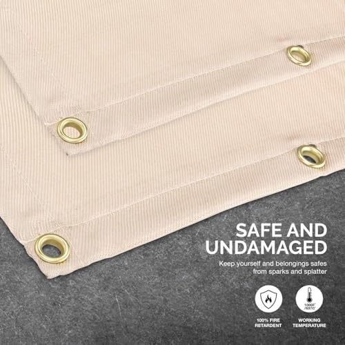 NEIKO 10908A 4x6 Welding Blanket, Heavy Duty Fiberglass Fire Blankets for Welding, Fire Retardant Blanket Made of Fireproof Fabric, Fiberglass Material