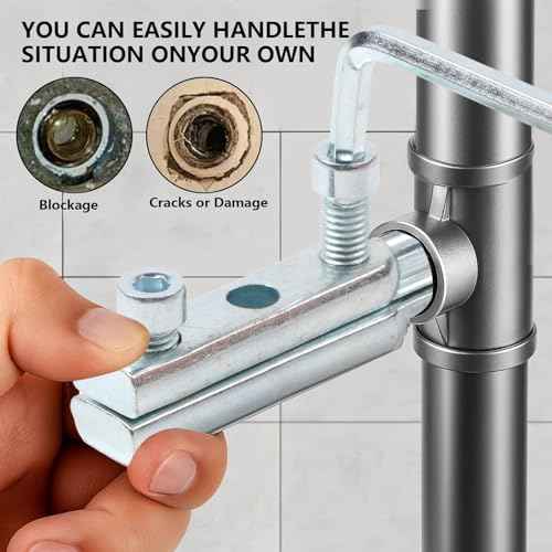 Suitable for removing damaged bolts and faucets, suitable for repairing damaged threads and broken pipes Quick break-off removal tool for broken water pipes 4-inch 6-inch Universal removal tool