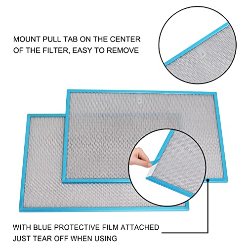 Wadoy BPS1FA36 2 Pack Range Hood Filter for Broan NuTone 99010300E (11-3/4" x 17-1/4" x 3/8")