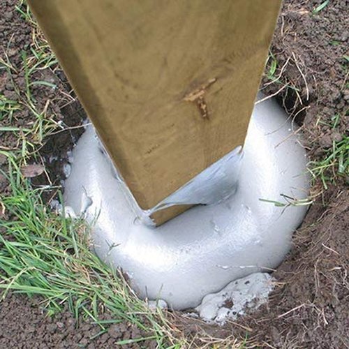 H.B. Fuller Fast 2K Post Anchor Mix | Expanding Composite Footing Compound (Fence, 1)