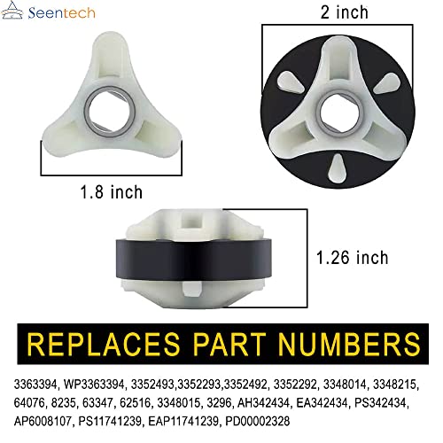 Seentech 285753A Metal Core Motor Coupling Kit for Whirlpool & Kenmore Washers - Replaces AP3963893/PS1485646 (Coupler Kit)