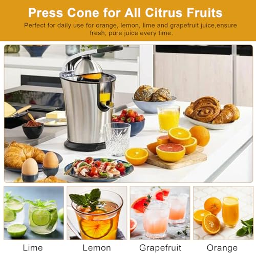Cones Replacement for Eurolux Citrus Juicer ELCJ-1600S/1700S/1900S – Food-Grade Juicer Cone