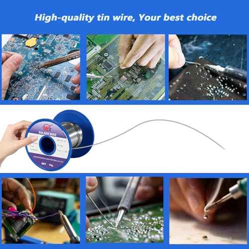 1mm 50g Solder Wire - High-Strength 63/37 Tin-Lead Solder with 183¡É Low Melting Point for Electronics, Mechanical, Automotive, and Communications Industries