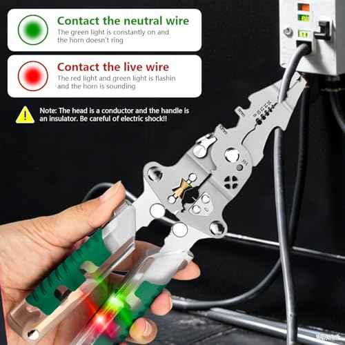 2025 New Electrical Pliers, Folding Stylus Screwdriver Wire Stripper, Upgraded 18-in-1 Multi-function Electrician's Pliers, Can Handle Various Repairs
