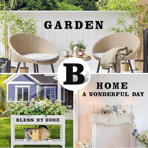 ShowMtheM 4'' Black House Numbers for Outdoor Modern Address Sign - Matte Finish