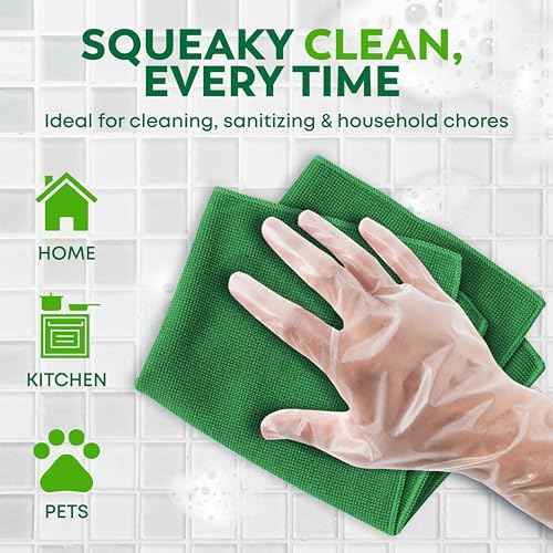 Keppi 600 Pack Disposable Food Prep Gloves ? Clear Polyethylene, Latex-Free, BPA-Free, Powder-Free ? Bulk Kitchen Cooking, Catering, BBQ, Baking, Restaurant, Food Handling & Serving Gloves
