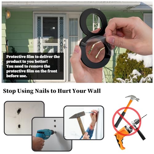Merear 5-Inch Self-Adhesive House Number No.3 for Exterior Use