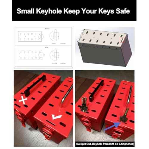 MACCANN&ESSIN Lockout Tagout Group Lock Box Lock Out Tag Out Loto Boxes for OSHA Compliant Procedures (1)
