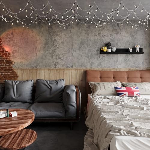 BAYYA Gray Concrete Peel and Stick Wallpaper 15.8" x 354" - Waterproof Self-Adhesive Wall Covering for DIY Furniture & Wall Renovation