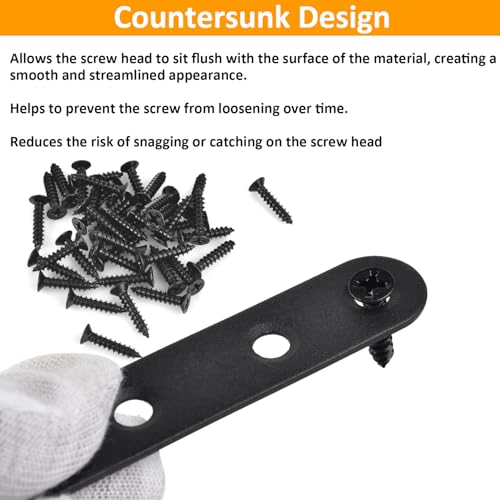 ALLWIN 28-Piece Metal Wood Mending Plates Set with 4 Sizes and Screws for Furniture Repair