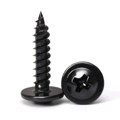 Black Wood Screws, #8×3/4 inch 300Pcs Black Phillips Modified Truss Head Wood Screws Quick Metal Self Tapping Zinc Oxide Used in Household Appliances,Furniture,Woodworking by B1jounie YA