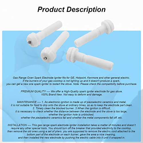 GE Gas Range Igniter Electrode WB13K10014 Replacement
