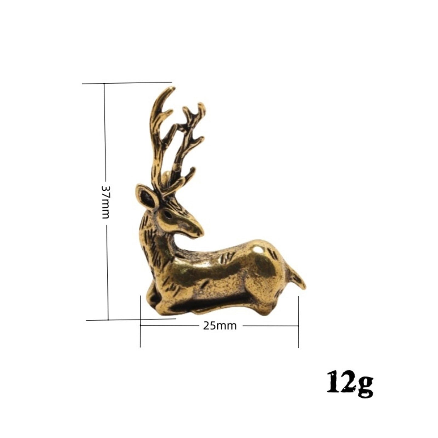 Brass Spotted Deer Door Hinge Heads Decorative Topper Metal Animal Ornaments Cute Magnetic Hinge Heads Figurines