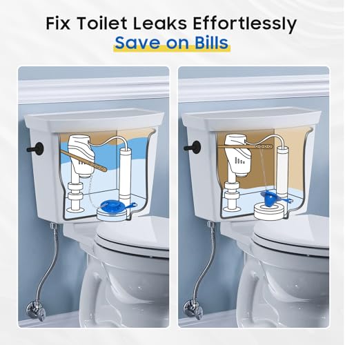 Forynade Universal 2-Inch Toilet Flapper Replacement Kit for American Standard Kohler Toto