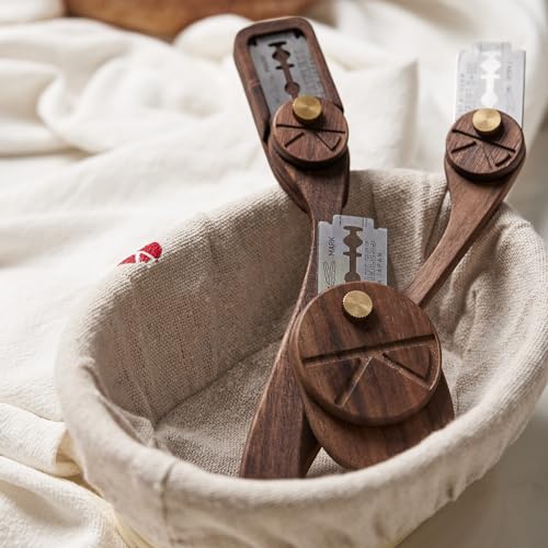 ROCKSHEAT Dexterous-Cut Lame Set with 6.89 and 2.44 in blades, 5 Feather Blades, Blade Cover