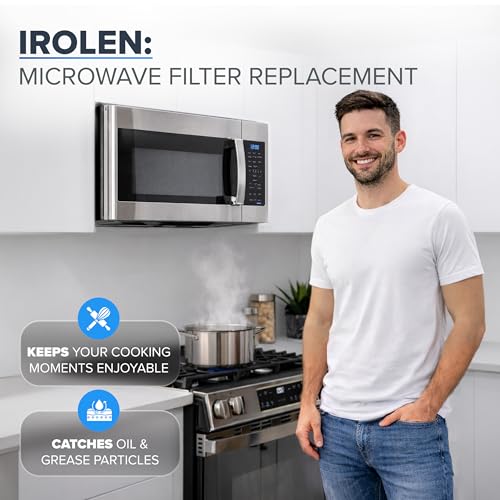 Microwave Filter Replacement 13x6 inch (2 Pack) for Whirlpool & GE