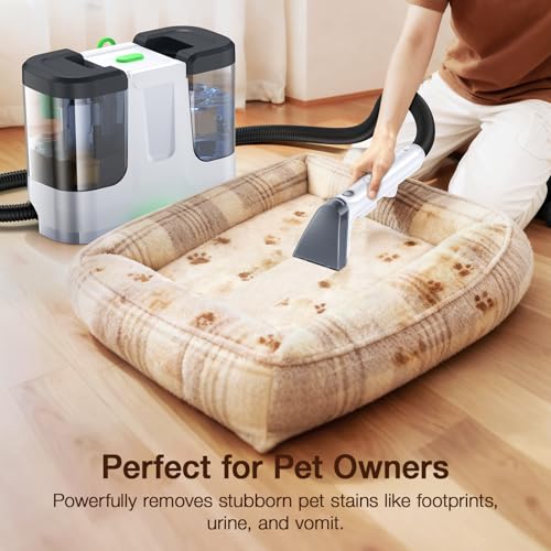 LABIGO Deep Black & White Carpet Cleaner Machine - Portable Rug & Upholstery Extractor