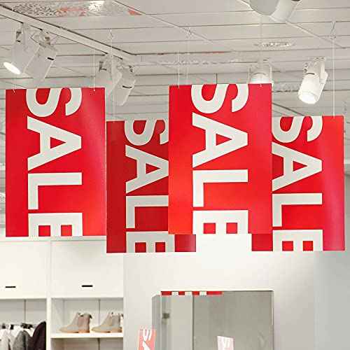 100 Packs Ceiling Hook Clips Ceiling Tile Hooks T-bar Clips Drop Ceiling Clips for Office, Classroom, Home and Wedding Decoration, Hanging Sign from Suspended Tile/Grid/Drop Ceilings