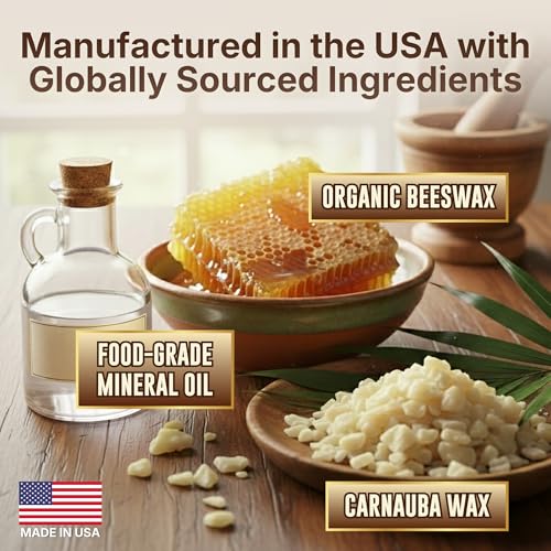 Project Papa 8 Fl Oz Food Grade Mineral Oil & Beeswax Cutting Board Conditioner