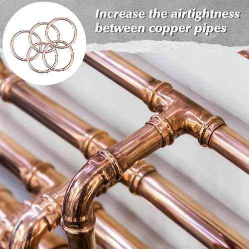 30 Pcs 15% Silver Brazing Joint Solder Ring Silfos Rings for 1/2" O. D. Copper Tubes Silver Solder Brazing Ring for HVAC Copper Tubes Small Welding Process