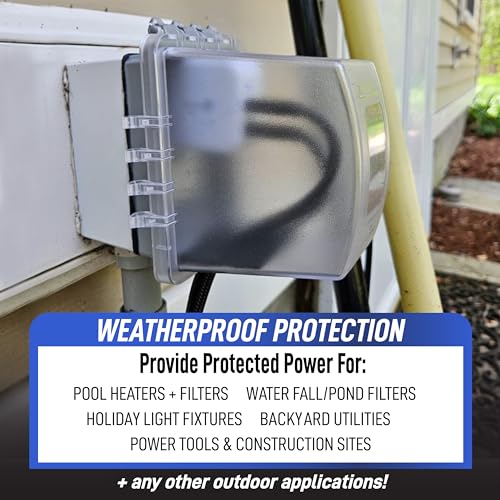 Sealproof 1-Gang Weatherproof Outdoor Outlet Cover Lockable UL Extra Duty