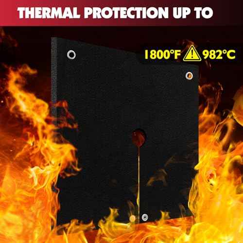 HVAC Tools Welding Blanket Fireproof, 1/5in(5mm) Opening Shape Soldering Blanket, 5 Packs Brazing Heat Shield for Torch Flame Protector, Welding Pad for Plumbing, Solder Plumbers HVAC Torch Protector