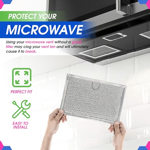 Bagean 5.1x7.6 in Microwave Filter for Frigidaire 5304464105 (Variation 2) Grease Replacement