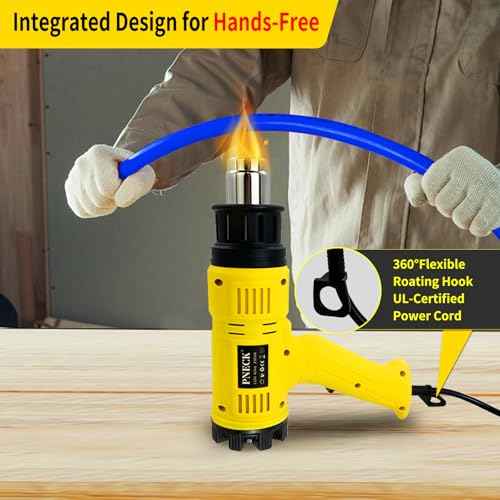 Heat Gun 2000W, 140¡ÆF-1202¡ÆF Variable Temperature with 2 Speeds, Fast Heating Heavy Duty Hot Air Gun Kit with 4 Nozzles for Crafts, Shrinking PVC, Stripping Paint