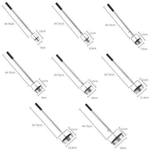 Long Handle Bulb Planter Tool,Stand Up Handled Bulb Planter,Bulb Planter Sod Remover Multipurpose,Gardening Bulb Transplanter,Plugger Digging Holes for Greenhouse Garden Lawn