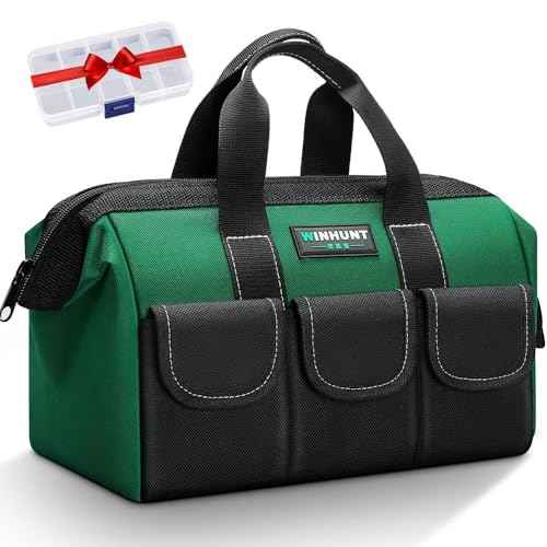 Tool Bag, Green, 31 cm/12 Inches, Made of 1680D Polyester, Ideal for DIY and Craftsmen (12 Inches)