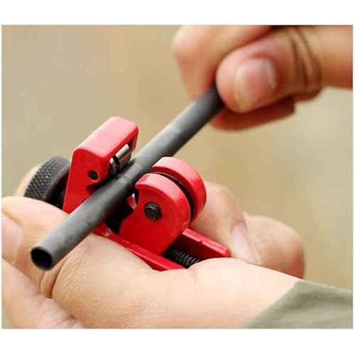 YXQ Mini Arrow Cutter 3-22mm (1/8'' - 7/8'') Adjustable Tube Cutter for Copper Pipe/Stainless Steel Tubing,Red