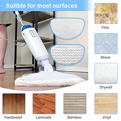 Tivcroxs 12-Pack Steam Mop Replacement Pads for Bissell Powerfresh 1940 Series