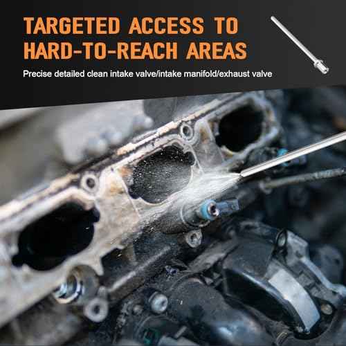 Sand Blaster Long Nozzle Walnut Blasting Kit Compatible with Le Lematec Soda and Walnut Blaster, Abrasive Media Sandblaster Sandblasters Extended Nozzle for Carbon Cleaning Spot Blasting