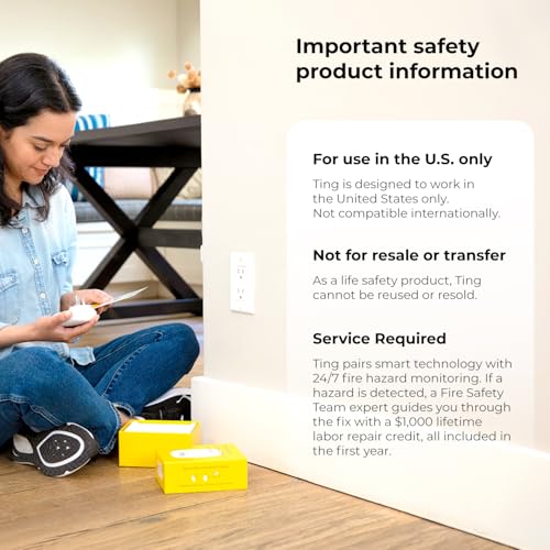 Ting Electrical Fire Prevention Sensor & Service - Home Safety Device