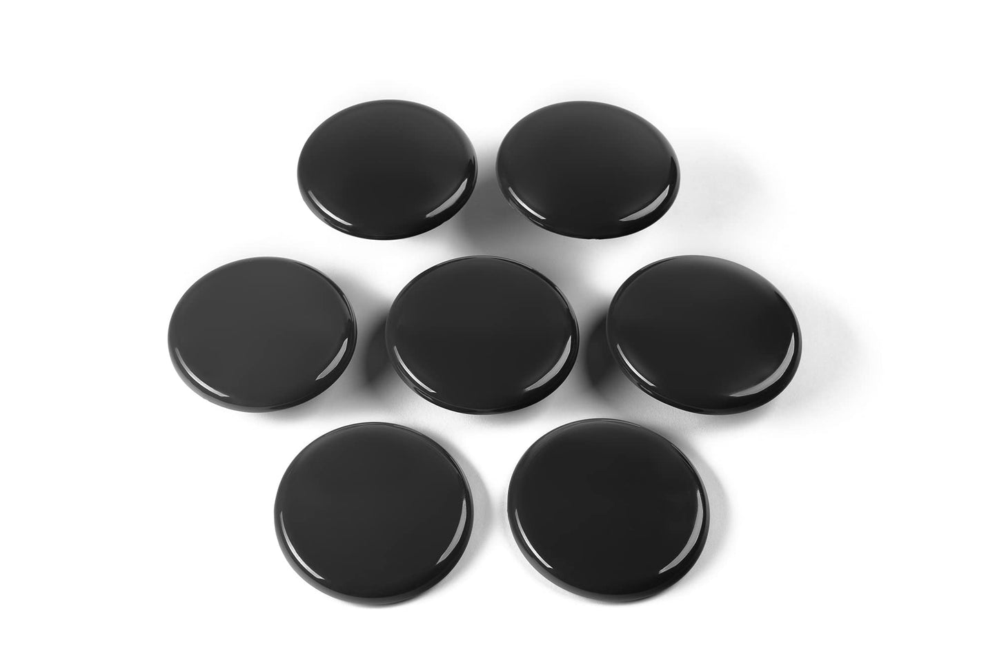 Super Sliders 3 1/2" Round Reusable Furniture Sliders for Carpet - Effortless Moving and Surface Protection, Black (4 Pack)