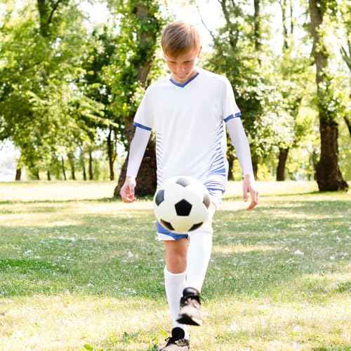 2 Pairs Kids Arm Sleeves - Breathable Elastic Compression Sleeves for Volleyball, Football, Baseball, Basketball - Youth Boys & Girls