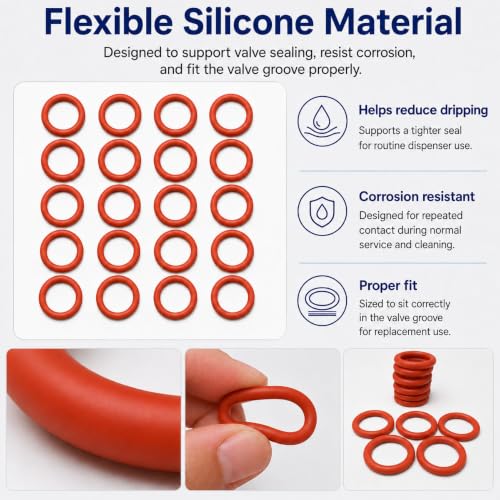 1012 Valve O-Ring Replacement — 20 Pack for Crathco Bubblers & 1010A Grinds / Cecilware