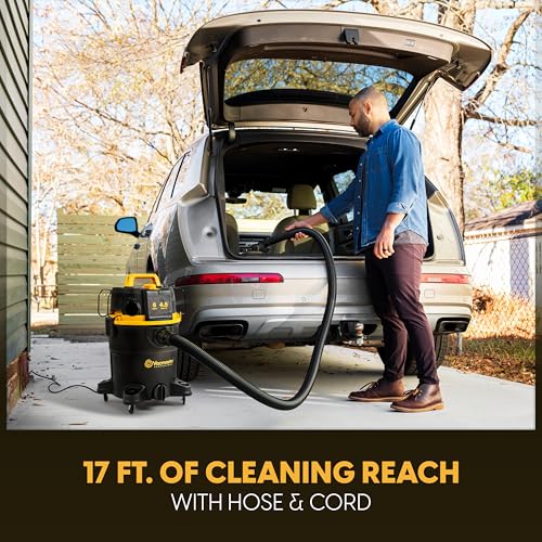 Vacmaster Professional 6-Gallon Wet/Dry Shop Vacuum with Self-Cleaning Filter
