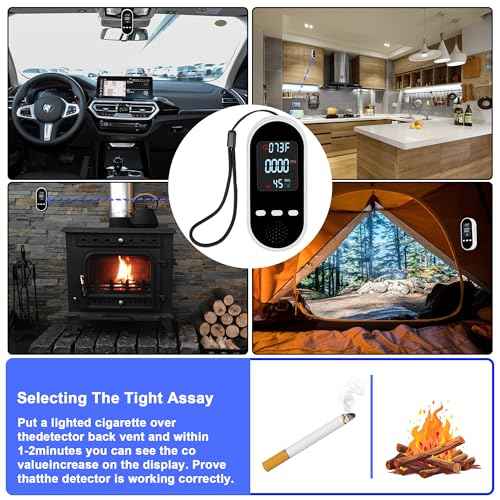 Combustible Gas & Carbon Monoxide Detector 4-in-1 Alarm with Temp/Humidity Sensor ? Plug-in CO/Gas Leak Detector for Home, RV, Apartment Safety (Explosive Gas & CO Detection) (Battery, 2-Pack)