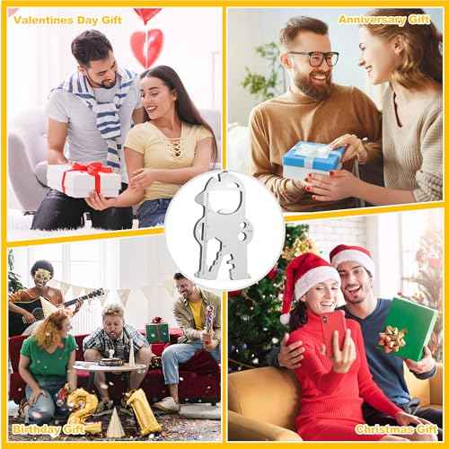 Fun Character-Inspired 15-in-1 EDC Multitool with Key Chain Ring - Stainless Steel Pocket Tool with Screwdrivers Bottle Opener Gadget, Cool Birthday Stocking Stuffer Gift Idea for Men Women DIY Lover