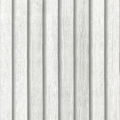 Livelynine Off White Beadboard Wallpaper Peel and Stick Faux Wood Slat Wall Paneling for Accent Wall Farmhouse Bead Boards Vinyl Prepasted Wallpaper Rolls Removable Contact Paper for Walls 15.8x78.8